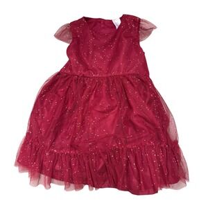 Just One You Girls‎ Dress 18M Red/ Burgundy Sparkle Tulle Party Holiday Cute